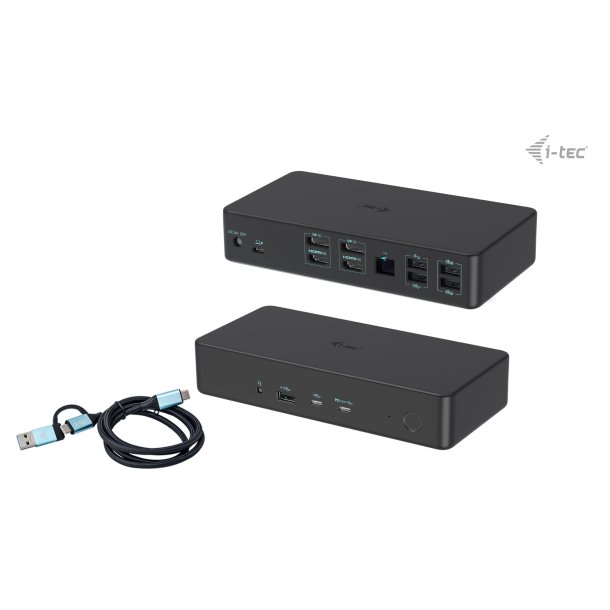 Univ dual dock 2xDP 2xHDMI 2xUSB-C 5xUSB-A GLAN 100W PD