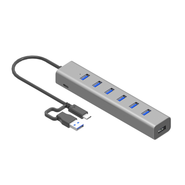 USB-C Charging Metal HUB 7 Port