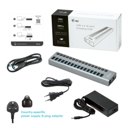 USB-A hub 16x USB-A 3.0 active w/ 90W PSU