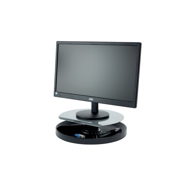 Kensington Monitor Stand Spin Station H.Adj. Black