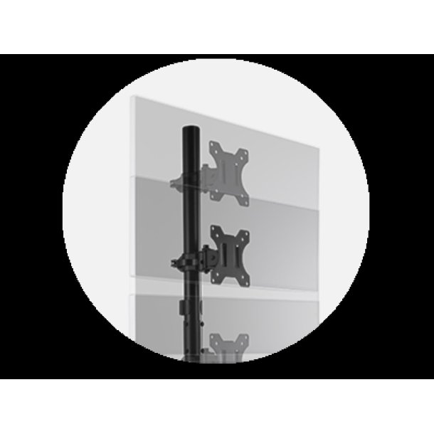 Kensington Dual Monitor Arm Vertical Stacking