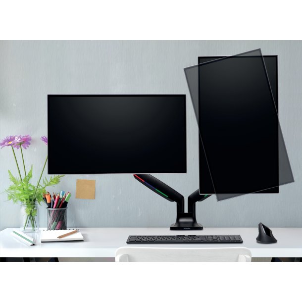 Kensington Monitor Arm Dual OneTouch Adjust.Black
