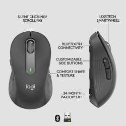Signature M650 Wireless Mouse for Business, Graphite