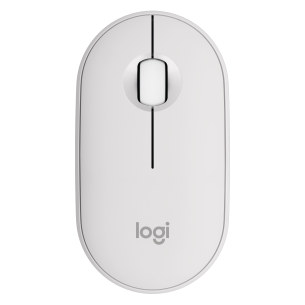 Pebble Mouse 2 M350s Wireless, Tonal White