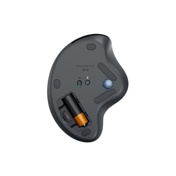 ERGO M575S Wireless Trackball, Graphite (Blue Ball)