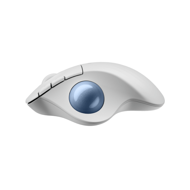 ERGO M575S Wireless Trackball, Offwhite (Blue Ball)