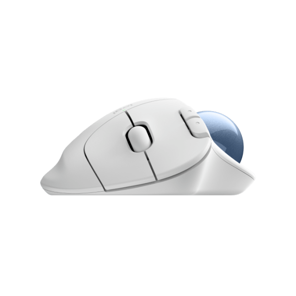 ERGO M575S Wireless Trackball, Offwhite (Blue Ball)