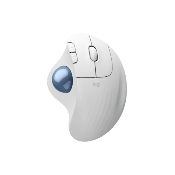 ERGO M575S Wireless Trackball, Offwhite (Blue Ball)
