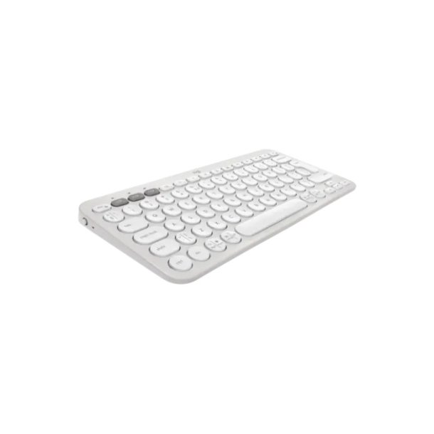 Pebble Keys 2 K380s Wireless Keyboard, Tonal White (Nordic)