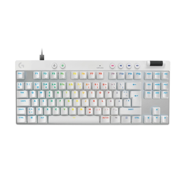 PRO X TKL RAPID Wired Gaming Keyboard Linear, White Nordic