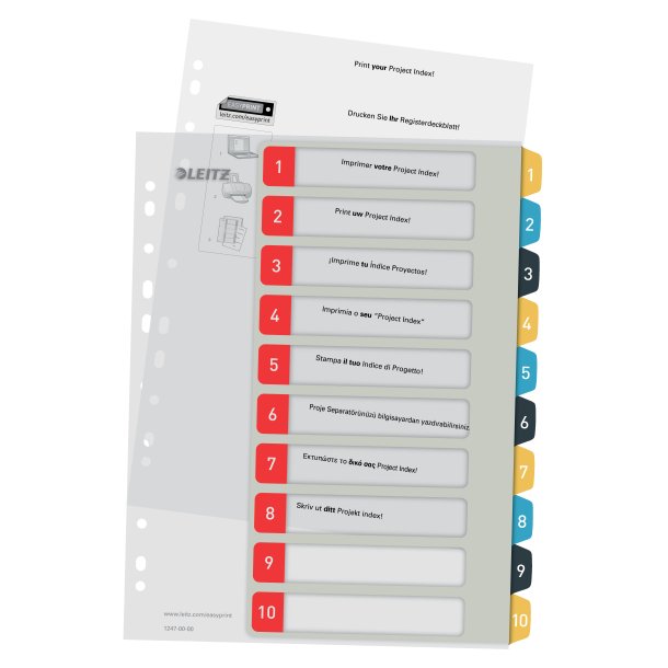 Register printbar PP A4+ 1-10 Cosy farver