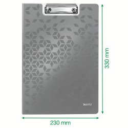 Clipboard WOW med forside A4 r�d