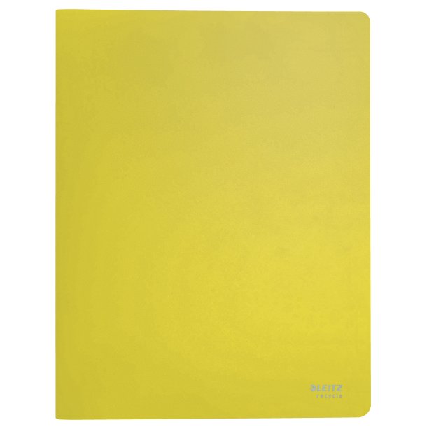 Displaybog recycle PP 20 lommer gul