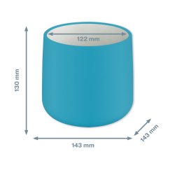 Urtepotte Cosy keramisk bl