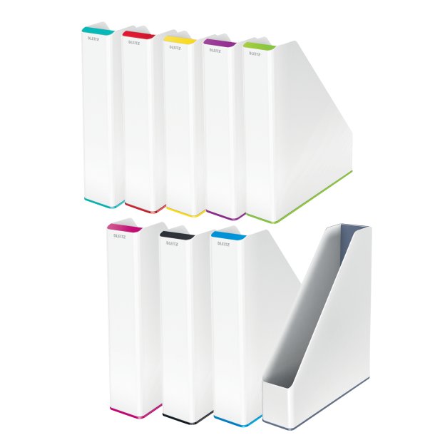 Tidsskriftsamler WOW Dual hvid/rd