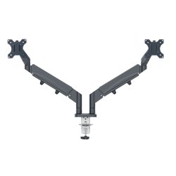 Monitor Arm Ergo Space Saving Dual, Dark Grey