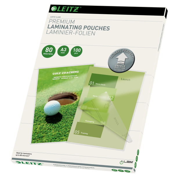 Lamineringslomme UDT glans 80my A3 (100)