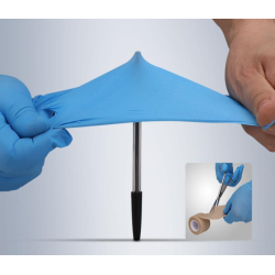 Nitrilhandsker Bl� pudderfri, Medium (100 stk)