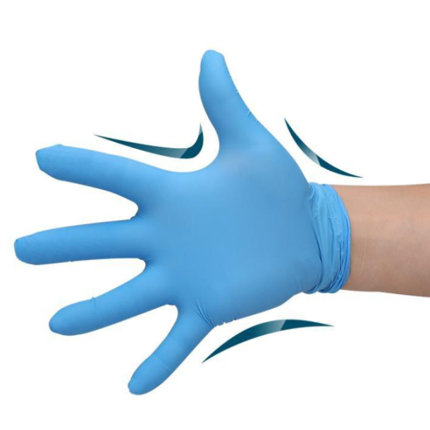 Nitrilhandsker Bl� pudderfri, Medium (100 stk)