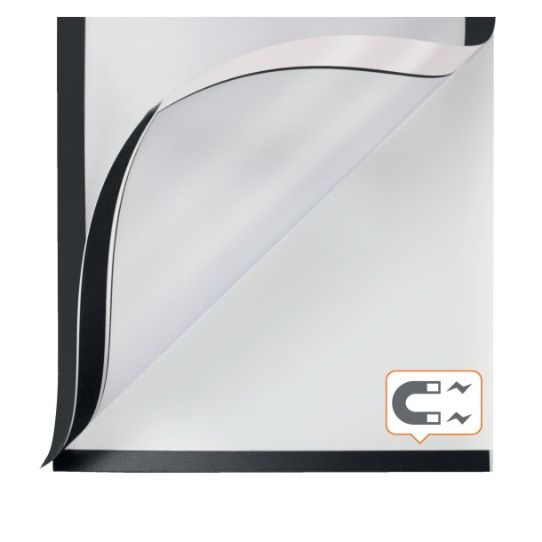 Inforamme magnetisk/selvkl�b A3 sort (2)