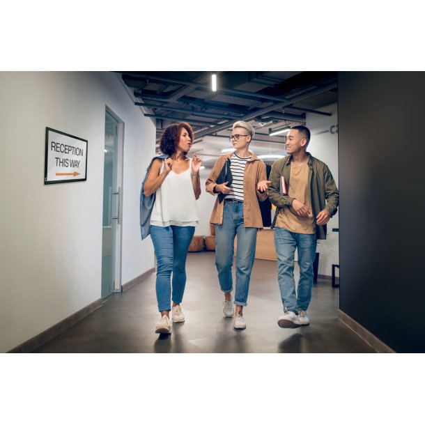 Inforamme magnetisk/selvkl�b A3 sort (2)