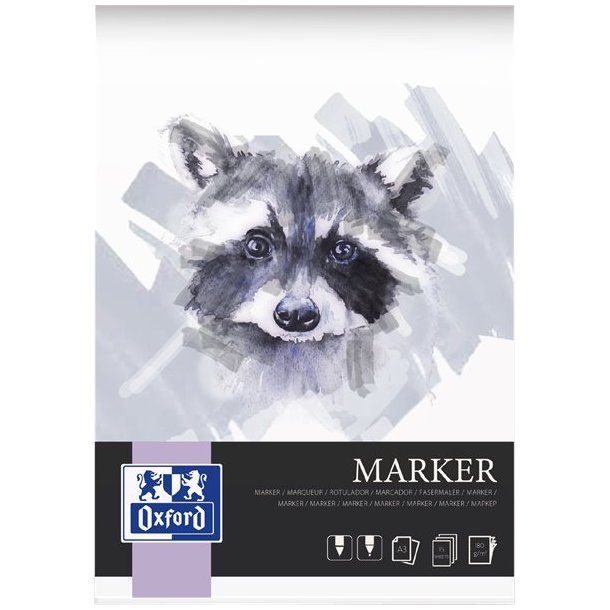 Oxford Kunstblok til filtpen oxford A3/15 ark 180 g limet