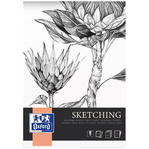 Oxford Kunstskitseblok oxford A3/50 ark 120 g limet