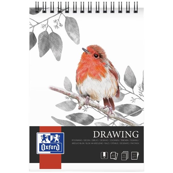 Oxford Kunsttegneblok oxford a3/30 ark 160 g dobbeltspiral