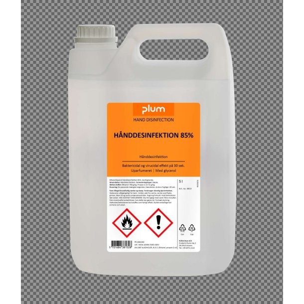 PLUM H�nddesinfektion 85% Flydende 5 l dunk