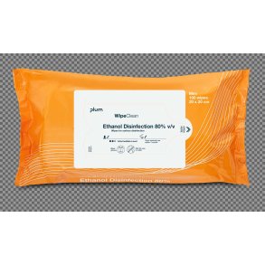 PLUM Wipeclean Ethanol Disinfection - mini 100 stk.