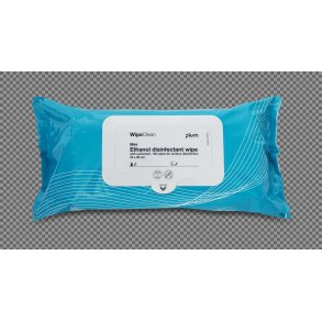 PLUM WipeClean Ethanol Disinf. 80% w/tensid, mini 100 wipes