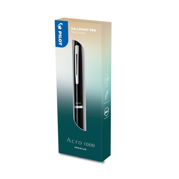 Kuglepen Acro 1000 1,0 i gaveske sort
