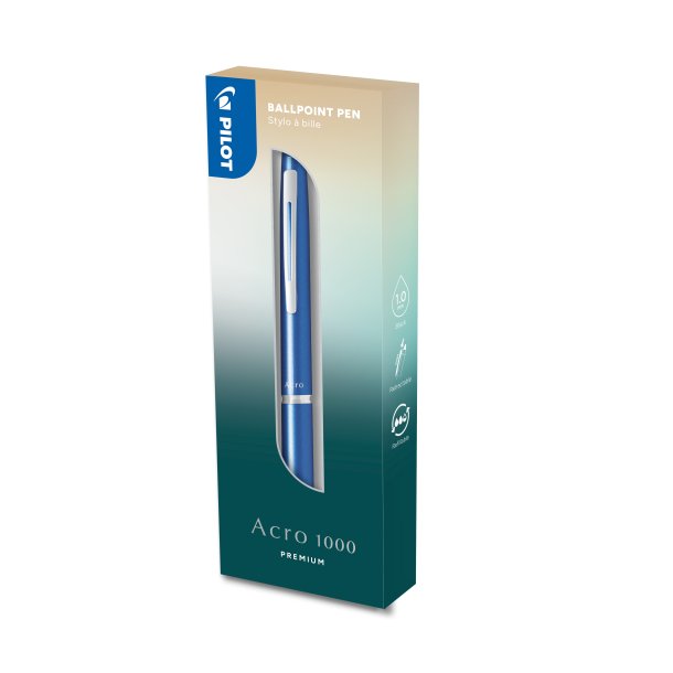 Kuglepen Acro 1000 1,0 i gaveske himmel bl