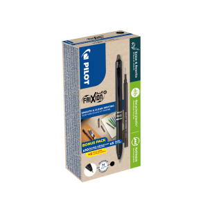 PILOT Frixion Ball Plus 0,7 sort Green Pack (10+10)