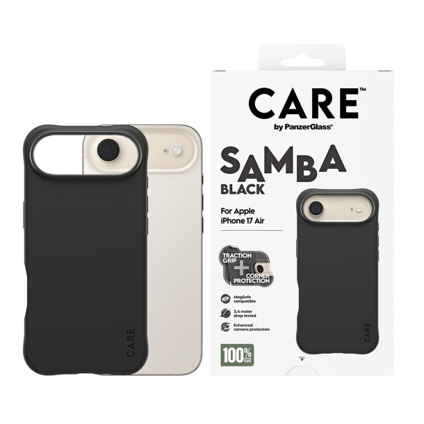 CARE Fashionable Case Samba Black w. MagSafe iPhone 17 Air