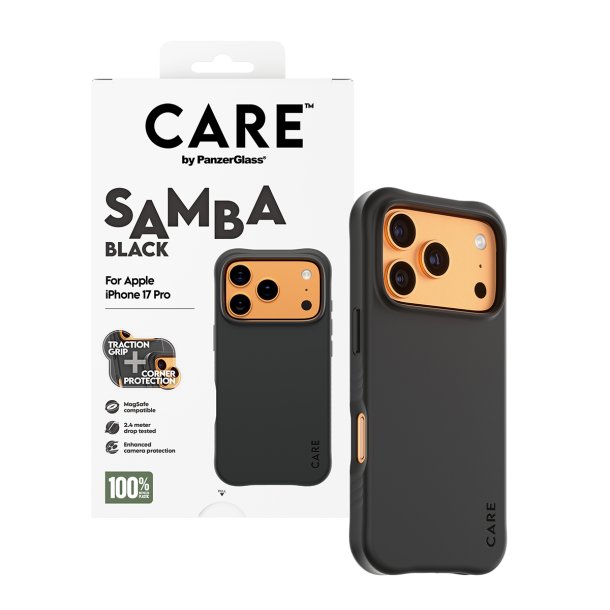 CARE Fashionable Case Samba Black w. MagSafe iPhone 17 Pro