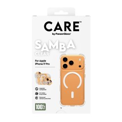 CARE Fashionable Case Samba Transparent w. White MagSafe iPh