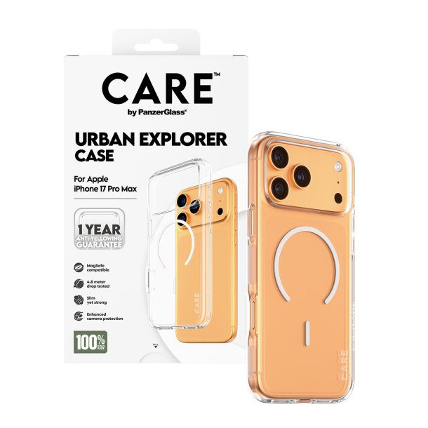 CARE Flagship Case Transparent Urban Explorer w. White MagSa