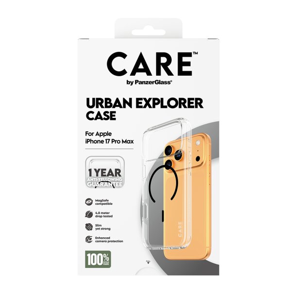 CARE Flagship Case Transparent Urban Explorer w. Black MagSa