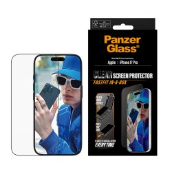 PanzerGlass Screen Protector w. Black Frame iPhone 17 Pro Ul
