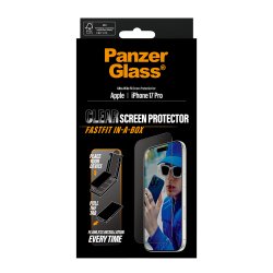 PanzerGlass Screen Protector w. Black Frame iPhone 17 Pro Ul
