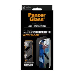 PanzerGlass Screen Protector w. Black Frame iPhone 17 Pro Ma