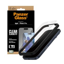 PanzerGlass Screen Protector iPhone 17 Pro Classic Fit w. Ea