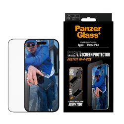 PanzerGlass Screen Protector w. Black Frame iPhone 17 Air Ul