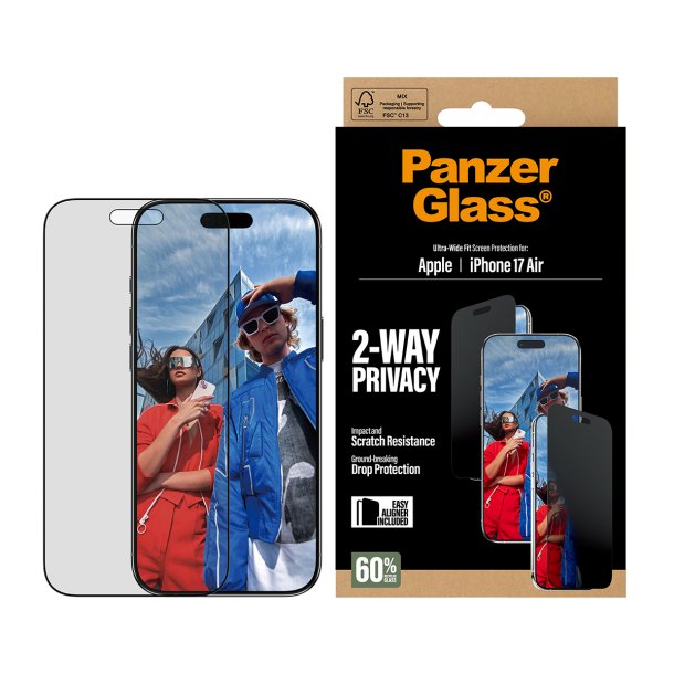 PanzerGlass 2-Way Privacy Screen Protector iPhone 17 Air Ult