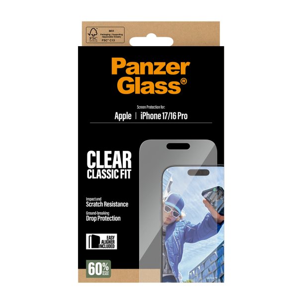 PanzerGlass Screen Protector iPhone 17 iPhone 16 Pro Classic