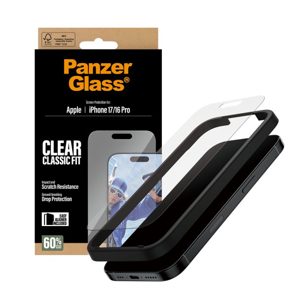 PanzerGlass Screen Protector iPhone 17 iPhone 16 Pro Classic