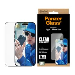 PanzerGlass Screen Protector iPhone 17 Pro Ultra-Wide Fit w.