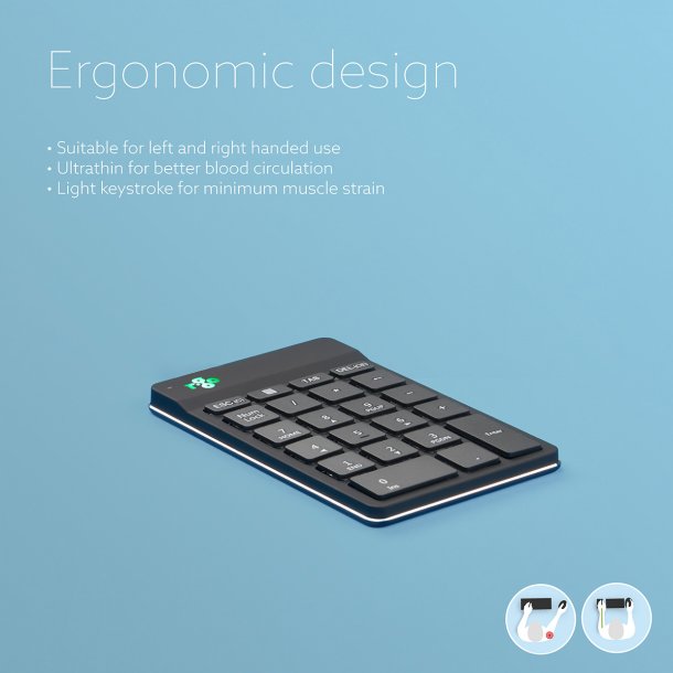 R-Go Numpad Break Wireless, Black