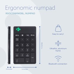 R-Go Numpad Break Wireless, Black